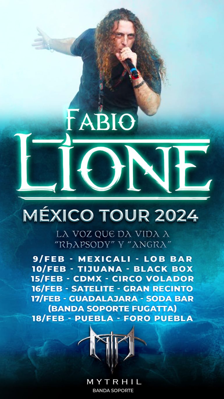 [Fabio Lione] Girará Por México En Febrero