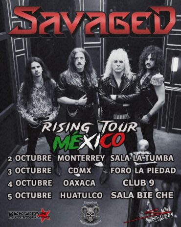 El Heavy Metal de [Savaged] llegará a México por primera vez en Octubre